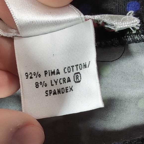 Talbots | Cotton Stretch Black Long Sleeve Turtle Neck Neon Polka Dots Size XL - Picture 8 of 9